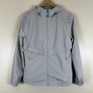 Avalanche Light Gray Hooded Windbreaker Jacket